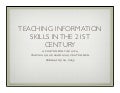 Information Skills for the 21st Century