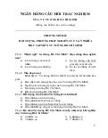 Trắc nghiệm Tư tưởng HCM