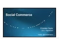 Trending now and in the future: Social commerce