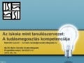 A tudásmegosztás kompetenciája