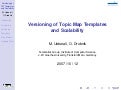 Versioning of Topic Map Templates and Scalability
