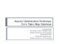 Inquiry Optimization Technique for a Topic Map Database