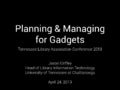 TN library association gadget precon 2013