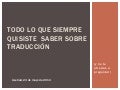 Todo lo que siempre quisiste saber