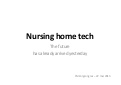 The future of nursing home tech
