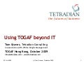 Using TOGAF beyond IT