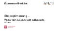 Shopoptimierung –  Worauf man aus SEO-Sicht achten sollte