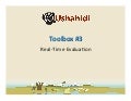 Ushahidi Toolbox - Real-time Evaluation