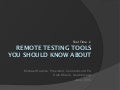 Tool Time 2: Remote & crowdsource usability testing tools you should know about