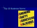 Top Business Scams