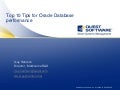 Top 10 tips for Oracle performance