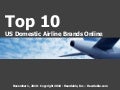 Top 10 US Domestic Airline Brands Online