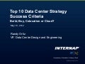 Top 10 Data Center Success Criteria