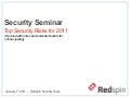 Top 10 IT Security Issues 2011