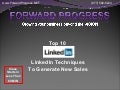 Top 10 linkedin techniques to generate new sales   fpq2 all new