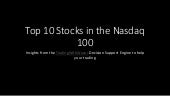 Top 10 Stocks in the Nasdaq 100