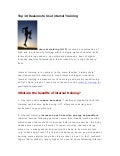 Top 10 Reasons To Use Interval Training