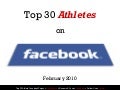 Top 30 Athletes On Facebook