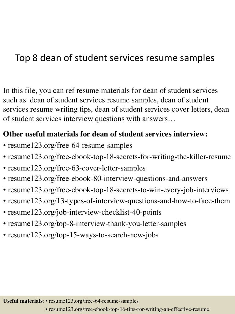 academic dean cover letter