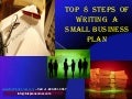 Top 8 steps of writing a small business plan