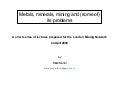Topic 1: Ore mineralogy and orebodies