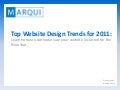 Top Website Design Trends 2011