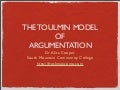 Toulmin Model of Argumentation