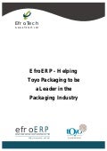 Toyo Packaging - ERP Case Study