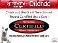 Our Toyota Certified Used Car Dealership In Orlando