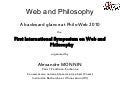 Alexandre Monnin: W3C TPAC presentation of PhiloWeb