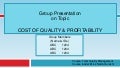  COQ and productivity