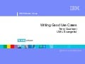 Writing Good Use Cases