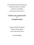 Trabajo Cuasi Y Pre Experimental