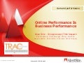 Online Performance is Business Performance - Trac Research/AlertSite