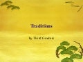 Traditions PowerPoint