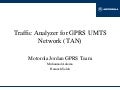 Traffic Analyzer for GPRS UMTS Networks (TAN)