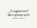 Tragbares Designsprech
