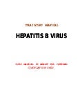 Training Manual HBV