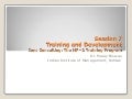 Training and Development