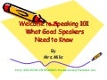 Traits Of Effective Speaking