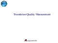 Translation quality measurement2