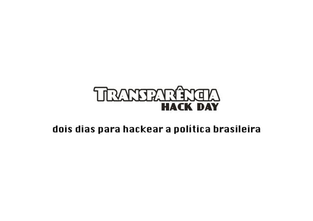 Transparencia HackDay - Proposta