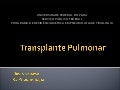 Transplante pulmonar