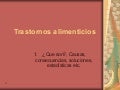 Trastornos alimenticios
