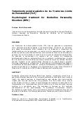 Tratamiento  psicoterapeutico  de  los  trastornos  limite