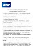 Travail de mandataire 2009