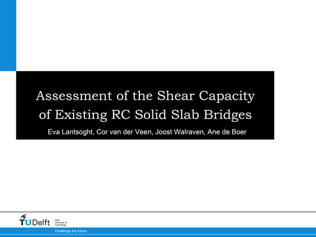 Assessment of the Shear Capacity of Existing Reinforced Concrete Solid Slab Bridges