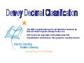 Dewey Decimal Classification