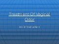 Treatment of vaginal odor