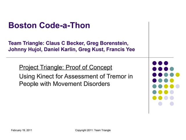 Kinect Abnormal Movement Assessment...
